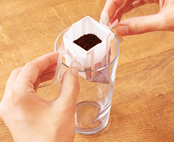 グラスにセットする