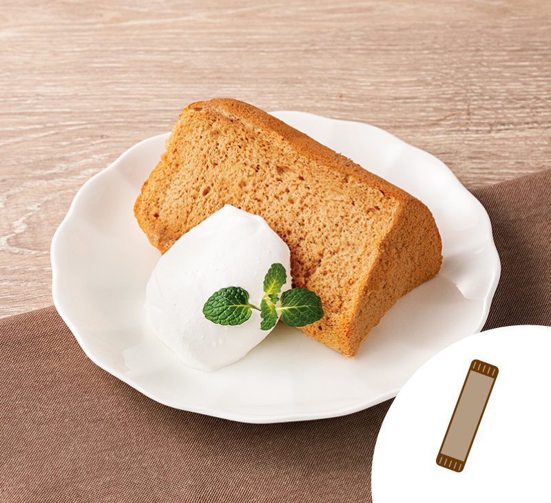 大人のほろにがカフェ・オ・レシフォンケーキ　