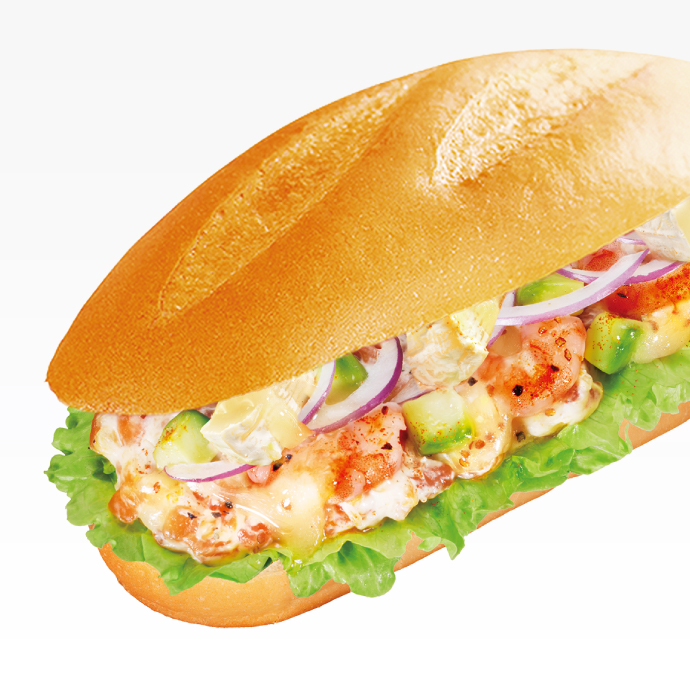 カマンベールinミラノサンドB エビ・アボカド・サーモン