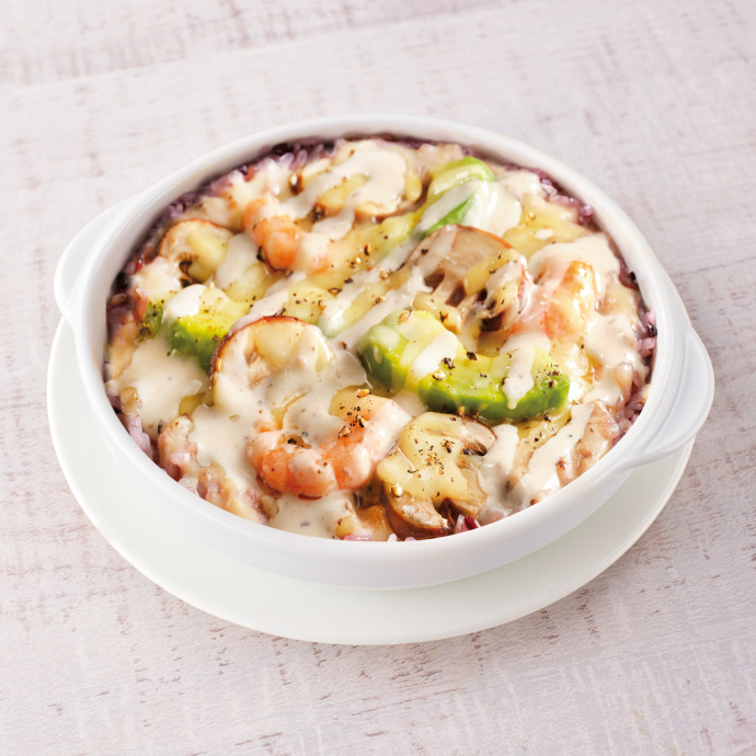 ポルチーニ香る 海老とアボカドのクリーミードリア