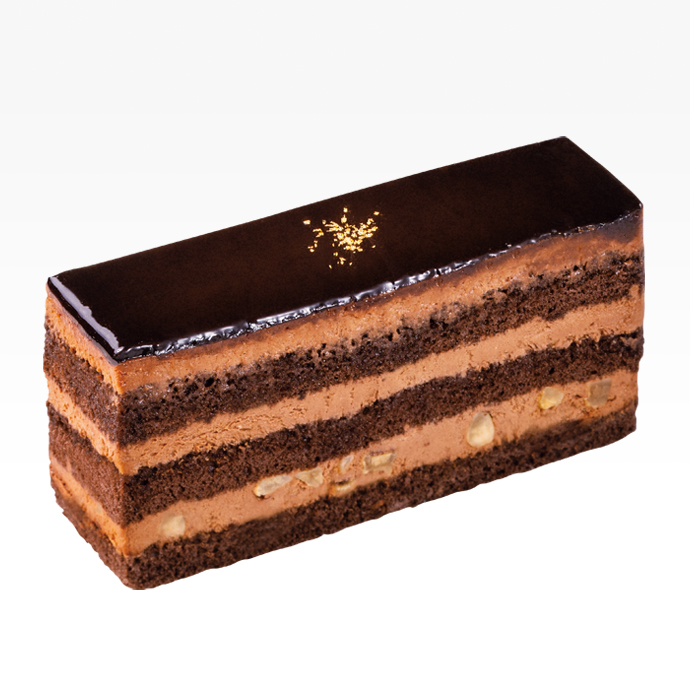 ナッツ香るダブルチョコレートケーキ